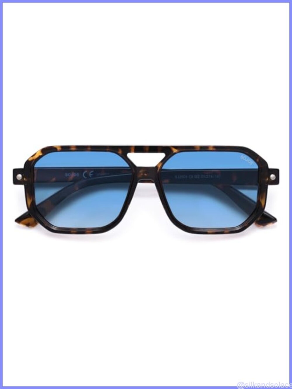 Polarized Square Aviator Sunglasses UV400 Retro Full Frame Unisex